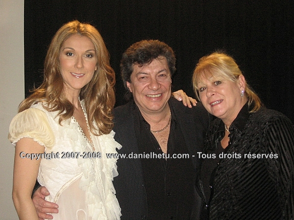 Daniel avec son épouse Diane et Céline Dion à Vegas