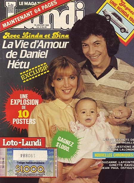 Daniel avec sa première épouse Linda garofalo et leur fille Dina